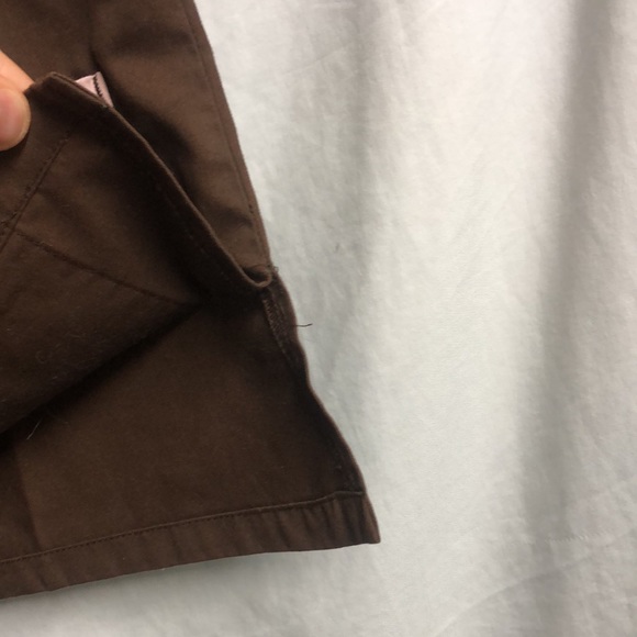 Brown pink nurse scrub top nurse mates small euc - Picture 9 of 10